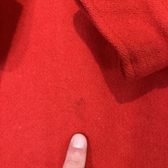 Men's XL Merrill Woolen Mills 100% Wool Shirt Cruiser Vintage Red Shacket Jacket - Picture 7 of 8